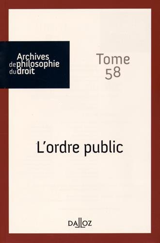 L' ordre public