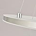 UNITARY Brand Modern Nature White LED Acrylic Dining Room Ceiling Light Fixture with 3 Rings 33W Pendant Lighting for Kitchen Island Pendant Lights Hanging Lights