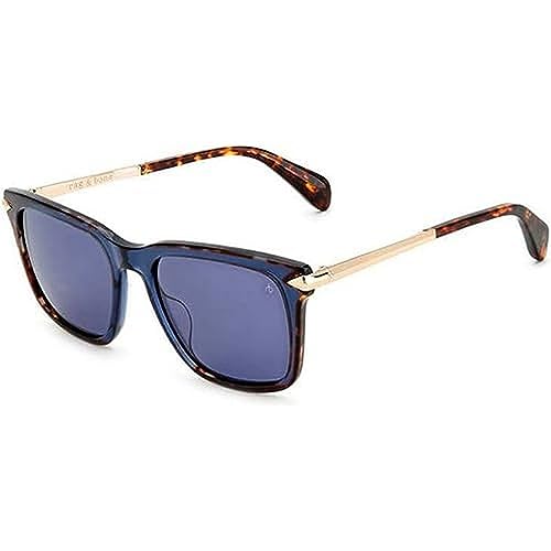 Rag&Bone Rnb5044/s JBW/KU BLUE HAVANA Sunglasses Men's Acetate, Standard, 53