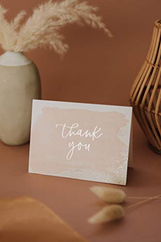 3 Thank+Cards+Watercolor+Wedding+Bridal+Shower