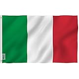 Anley Fly Breeze 3x5 Foot Italy Flag - Vivid Color and UV Fade Resistant - Canvas Header and Double Stitched - Italian Flags Polyester with Brass Grommets 3 X 5 Ft