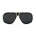 AEVOGUE Sunglasses For Men Goggle Alloy Big Frame Metal Punk Style Shield AE0336