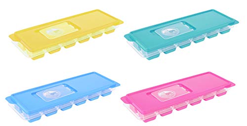 Eiswürfelformen Eiswürfelbereiter Eiswürfelbehälter aus Silikon (4-tlg Set Ice Cubes)