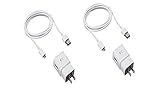 2 Pack Samsung OEM Adaptive Charging USB Wall Charger Power Adapter for Samsung Galaxy Note 5, Galaxy S6 Edge+, White