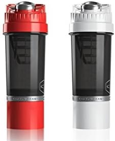Cyclone Cup Shaker Bottle 22oz - Set of 2 - Red and White