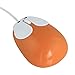 Cute Animal Rabbit Shape USB Wired Corded Mouse Mini Small Hands Optical Mice Travel Mouse for Desktop PC Laptop Computer,1200DPI 3 Buttons with 3.6 Feet Cord (Orange)