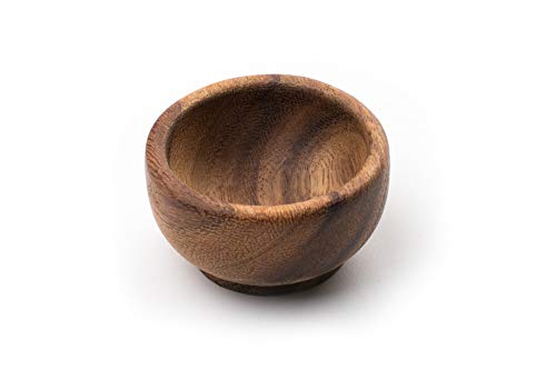 Ironwood Gourmet Copo para condimento de acácia, 7 x 7 x 3,8 cm, marrom