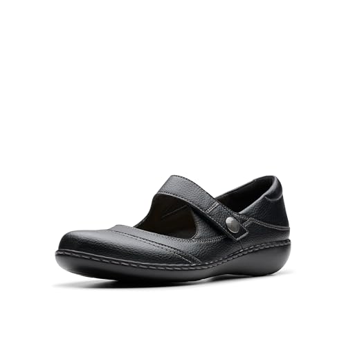 Clarks Ashland Elayne, Scarpa Mary Jane Donna, Nero martellato, 36 EU