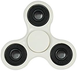 Elar julie Fidget Spinner Toy，Tri-Spinner Fidget Toy is A Good Time killer, Perfect to relieve ADHD Anxiety. Help to Reduce Stress and Make you focusing. (WHITE)
