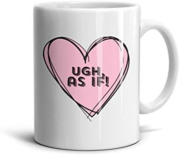 Dionveemn Ugh as if Love Gradient Espresso 11oz Coffee Mug White Ceramic Picture Tea Mugs