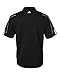 adidas Men's Climalite 3 Stripes Cuff Polo Shirt, XXX-Large, Black/White