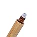 6 Pack Roll On Bottle,10ml Essential Oil Bottle Bamboo Shell,Amber Glass Inner with Stainless Steel Roller Ball Travel Perfumes Bottles Container Lip Gloss,Eye Cream Storage Opener&Pipette Included