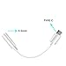 2-Pack Type C to 3.5mm Headphone Jack Adapter, Type C 3.1 Male to 3.5mm Female Stereo Audio Headphone Cable for Motorola Moto Z Series, Macbook Pro, LeEco Le 2/Max 2 and More(White)