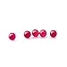 BERACKY 6mm OD Ruby Pearls Balls Insert (5 Pack)
