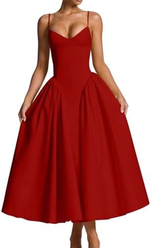 red milkmaid midi dress Paula Dress & Top PDF Sewing Pattern | Gathered Bust Milkmaid Sundress