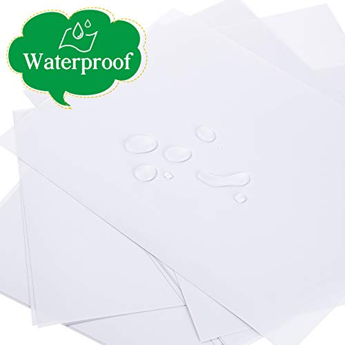 50 Sheets Translucent Printable Vinyl Sticker Paper for Inkjet and ...