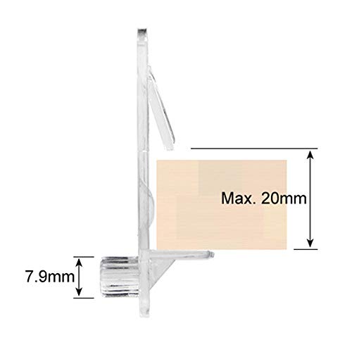 20 Pieces Plastic Locking Shelf Pins Shelf Clips Locking Shelf