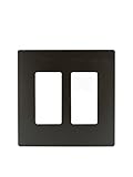 Legrand - PASS & SEYMOUR RWP262DBCC6 Radiant 2 Gang Screwless Plastic Wall Plate, Decorative wall plate, Dark Bronze