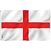 Anley Fly Breeze 3x5 Foot England Flag - Vivid Color and UV Fade Resistant - Canvas Header and Double Stitched - English National Flags Polyester with Brass Grommets 3 X 5 Ft primary