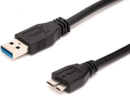 KUYiA USB 3.0 Cable 2.5FT/ 76CM, A Male to Micro B Data Transfer Cord, Up to 5 Gbps Sync Lead Compatible with Toshiba