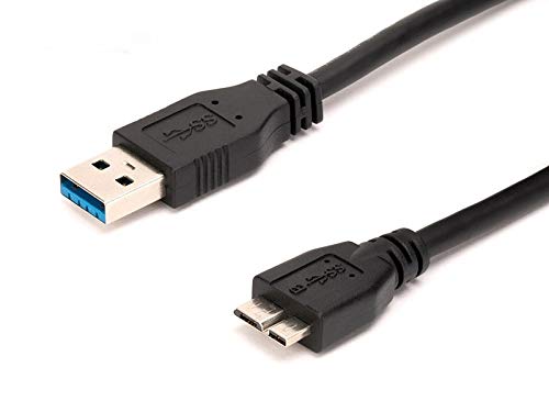 KUYiA USB 3.0 Cable 2.5FT/ 76CM, A Male to Micro B Data Transfer Cord, Up to 5 Gbps Sync Lead Compatible with Toshiba, WD External Hard Drives