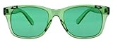 Green Color Therapy Glasses, Classic Style, Poker Sunglasses