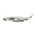 Pocket Prestige Waiters Corkscrew By Coutale Sommelier - Stainless Steel - French Patented Spring-Loaded Double Lever Wine Bottle Opener for Bartenders and Gifts - Sharp Micro-Serrated Knife