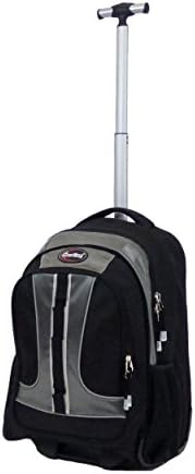 Green Travel TBP02 - Grey Wheeled Rolling 15.6" Laptop Backpack