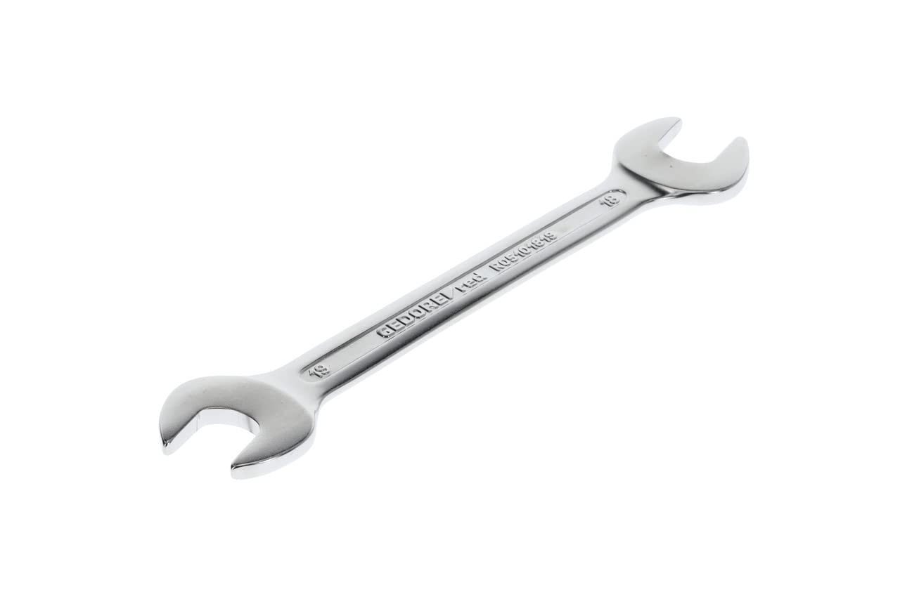 GEDORE red Double open-end spanner, SW 18+19 mm, Metric, Spanner, Open-end spanner, 222 mm long, R05101819