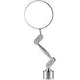 HARDK Inspection Mirror with Magnetic Base - 2 Inch Round Swivel Angle Ball Joint Antenna Inspection Tools for Arc, MIG,Spot Welding,Equipment Inspection,Mechanical Welding,Coffee Machine Maintenance
