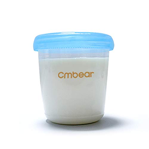 Breastmilk Storage Organizer Breastmilk Storage Bottles Breast Milk Storage Cups BPA Free 180ml / 6 oz Pack of 4