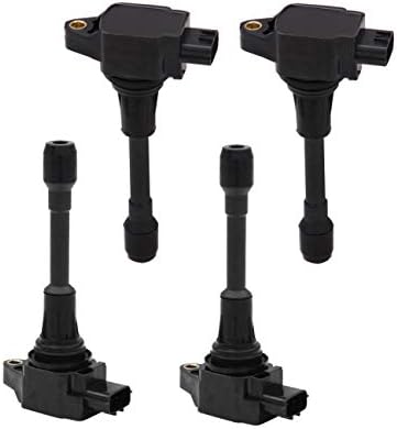4 Pack Ignition Coil Replacement Plug Replacement Compatible OE UF-549 C1696 27301-26640 GN10241-12B1 22448-JAOOA Fits INFINITI NISSAN CUBE JUKE NOTE NV200 QASHQAI X-TRAIL RENAULT KOLEOS