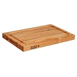 John Boos BBQBD-6 1-1/2" Thick Reversible Grooved Maple Cutting Board-BBQBD-6