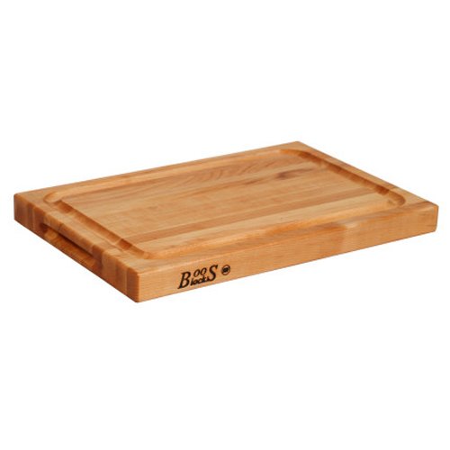 John Boos BBQBD-6 1-1/2" Thick Reversible Grooved Maple Cutting Board-BBQBD-6