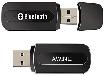 USB Bluetooth Receiver Bluetooth Mini Car Kit Music Receiver Adapter Mini Car Kit 3.5mm Wireless Audio Adapter for Car/Home Stereo Music Portable Mini USB Wireless Bluetooth Music Audio Receiver(Black