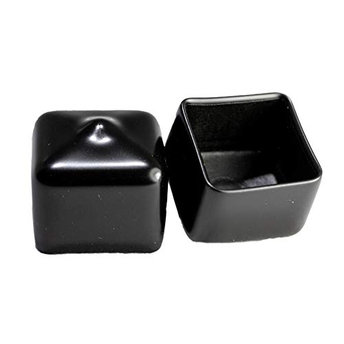 Buy Prescott Plastics 3/4 Inch Square Black Vinyl End Cap, Flexible