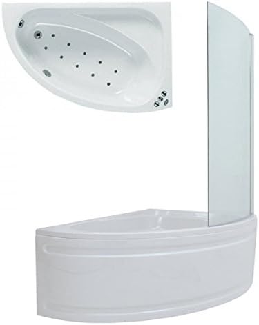 Phoenix Uno System 2 Acrylic Corner Airpool Spa Bath 1500mm x 1000mm Right Hand