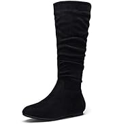 Jeossy Women's 40 Slouch Boots Knee High Tall Slouchy Boot Flat Wide Mid Calf Boots