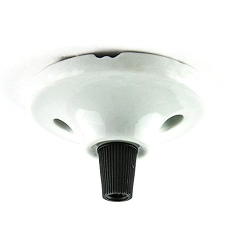 Ceiling Rose Porcelain Rustic Finish Black Cord Grip Amazon