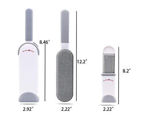 MOSHAY Pet Hair Remover Brush - Fur & Lint Removal Brush with Self-Cleaning Base - Dog & Cat Hair Remover for Furniture, Couch, Carpet, Bed, Car Seat, Clothing -Animal Fur&Dust Removal Tool