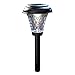 Moonrays 91381 Payton Solar LED Plastic Path Light, 2X-Brighter, Hammered Glass Look, provides 360 Display of Warm LED Lighting, Emits 2.4-lumens, 12-inch area of illumination, 8-Pack primary