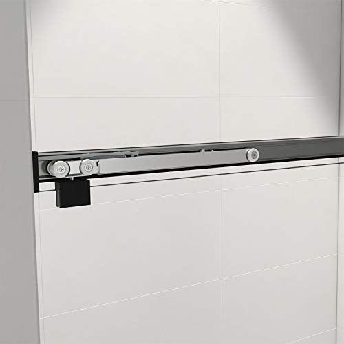 LONDAMA Shower Door,Frameless Single Sliding Shower Door with Soft