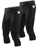 Runhit 3/4 Compression Pants Men with