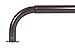 Energy Saving Wrap Around Black Out Return Adjustable Window Curtain Metal Rod Set, 1-inch Diameter, 84