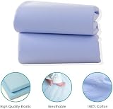 Clair de Lune 2 Pack Fitted Cot Bed Sheets 70 x 140 cm Blue Jersey Cotton view 3