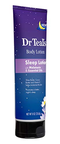 Dr. Teal's Night Time Therapy Melatonin Body Lotion - 8 Ounce Bottles Pack of 3 - Pure Epsom Salt Lotion for Skin Care Sleeping and Muscle Relief - Thumbnail 2