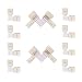 Hitlights 4 Pin LED Connectors 10 Pack L Shape LED Strip Connect Right Angle Corner Solderless Connector for RGB 5050 LED Strip Lights