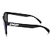 Oakley Men's OO9245 Frogskins Low Bridge Fit Square Sunglasses, Matte Black/Ice Iridium, 54 mm