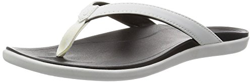 OLUKAI Women's Ho'Opio White/Black 6 B US