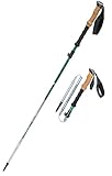 Vertex Compact and Ultralight Collapsible Carbon Hiking and Trekking Poles, Cork Handle, Pair